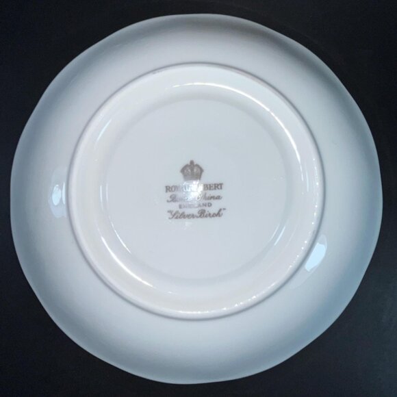 Royal Albert "Silver Birch" Vintage Teacup Trio Cup Saucer And Dessert Plate - Picture 7 of 10